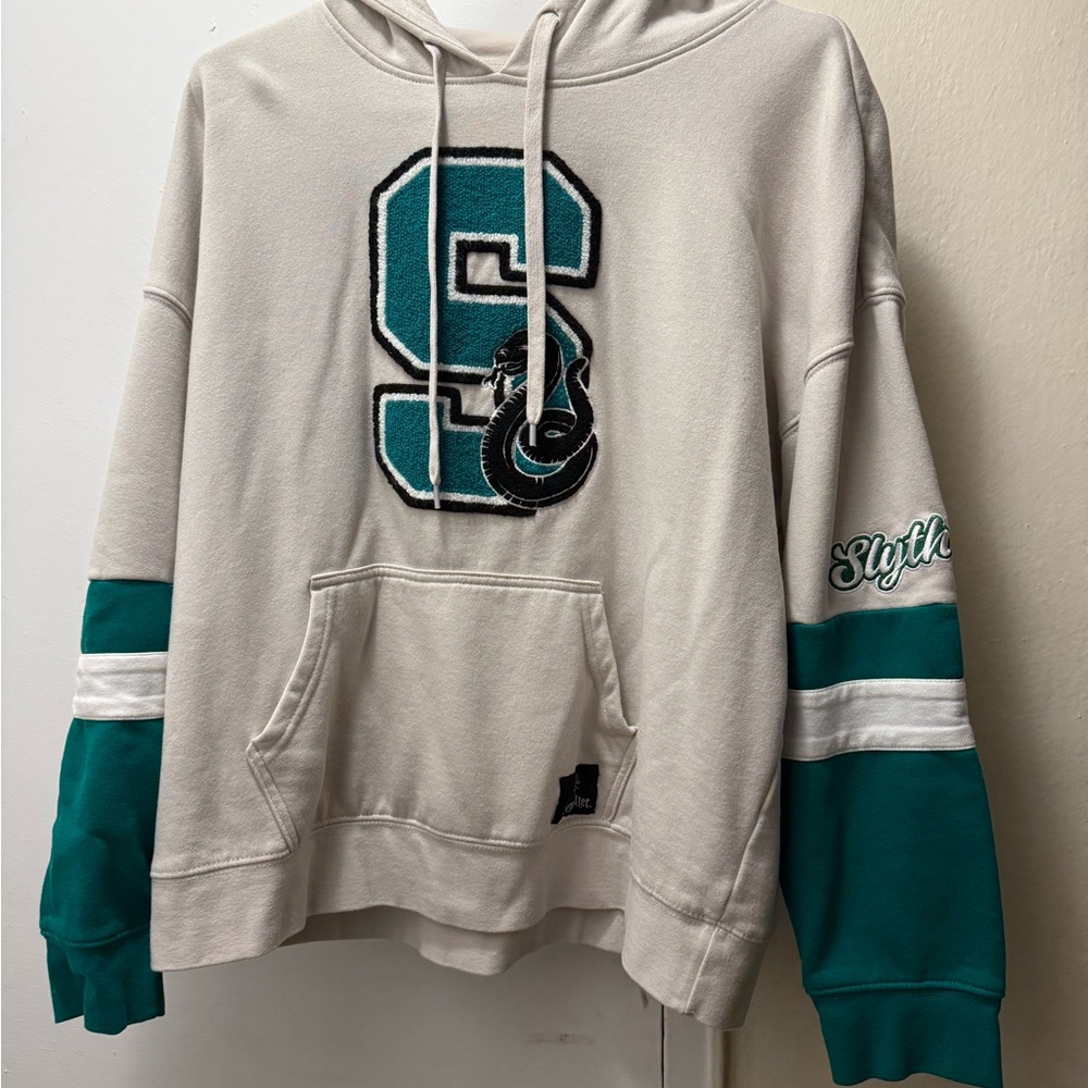 Cream and Green Men's Hoodie